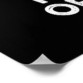 知恵の食べ物のおもしろいナゲットPun Dark BG ポスター (角)