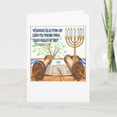 知恵はこうもりまたはバーの(ユダヤ教の)バル・ミツバーカード生命の樹です カード (正面)