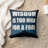 知恵は愚か者には高すぎる クッション (ブランケット)