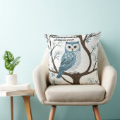 知恵や知識と結びつくフクロウ クッション (椅子)
