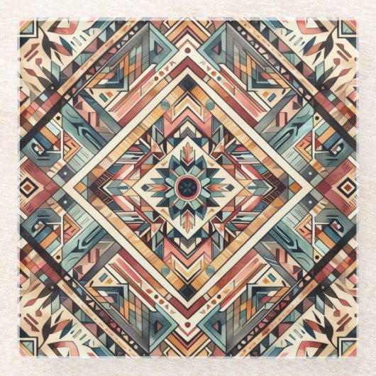 知恵を求める人 ガラスコースター (正面)