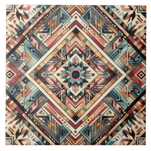 知恵を求める人 タイル (正面)