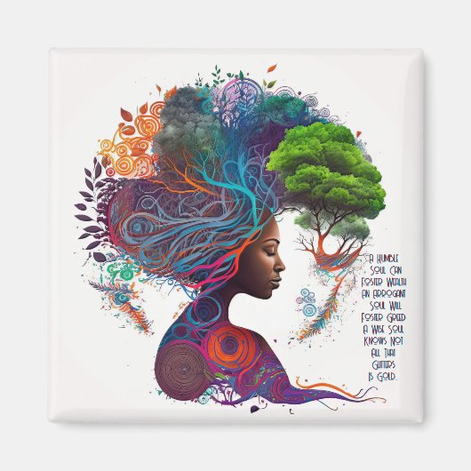 知恵グリッターと金ゴールド磁石 マグネット (正面)