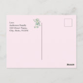 知恵パーソナライズされた祈りの言葉写真と名前。.. ポストカード (裏面)