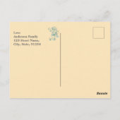 知恵パーソナライズされた祈りの言葉写真と名前。.. ポストカード (裏面)