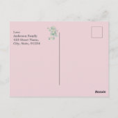 知恵パーソナライズされた祈りの言葉写真と名前。.. ポストカード (裏面)