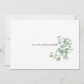 知恵パーソナライズされた祈りの言葉写真と名前。.. 招待状 (裏面)