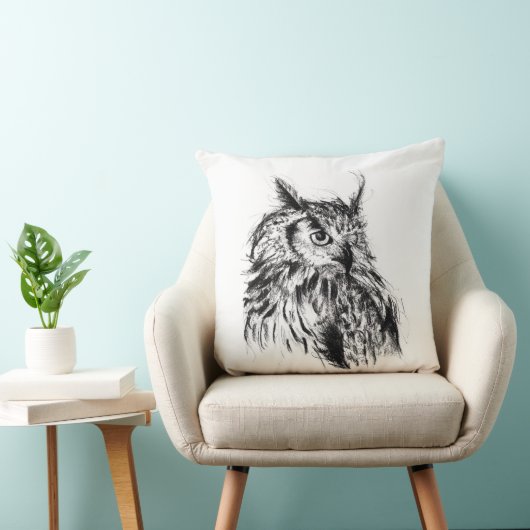 知恵フクロウ クッション (椅子)