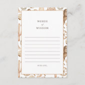 知恵モダンのロデオ語ベビーアドバイスカード アドバイスカード (正面)