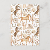 知恵モダンのロデオ語ベビーアドバイスカード アドバイスカード (裏面)