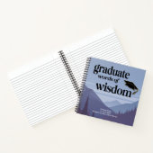 知恵モダンの言葉の記憶の卒業式 ノートブック (内部)