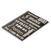 知恵卒業の助言の言葉 ノートブック (左側)