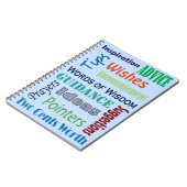 知恵卒業の助言の言葉 ノートブック (左側)