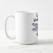 知恵感動的の言葉をささやく コーヒーマグカップ (左)