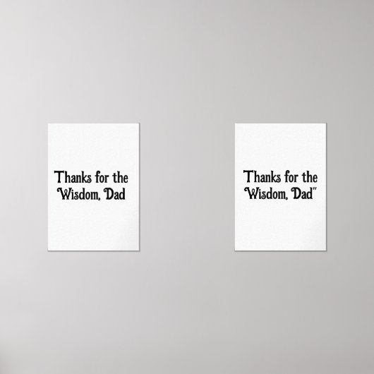 知恵感謝していパパのプリント- Framed Wall Art (正面)