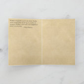 "知恵精神"の卒業の引用文です カード (内部)