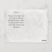 知恵賛美を命の木に求める者は ポストカード (裏面)