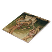 知恵(パネルの油)のアレゴリー タイル (側面)