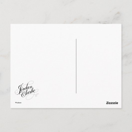 知恵 ポストカード (裏面)