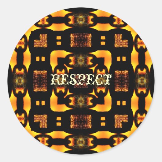 知恵：リサイクルシリーズステッカー ラウンドシール (正面)