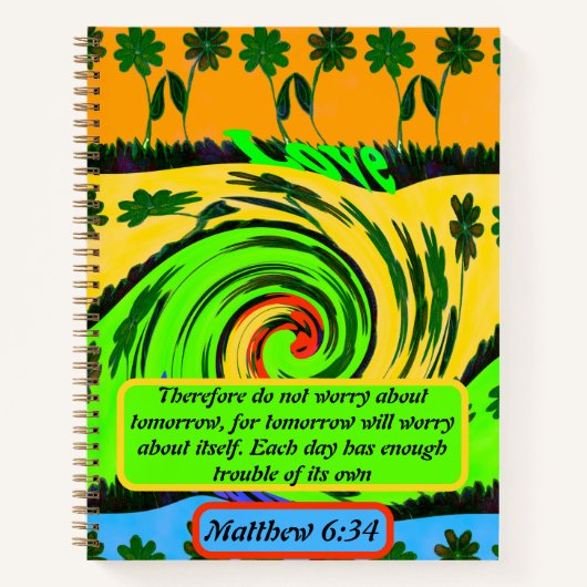 知恵:人生を一度に1日ずつ移動 ノートブック (正面)