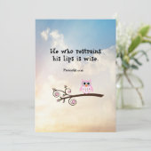 知恵 – 箴言10:19 カード (スタンド正面)