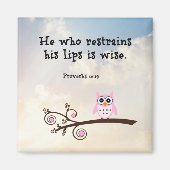 知恵 – 箴言10:19, マグネット (正面)