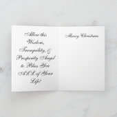 知恵、静けさ、及び繁栄の天使 シーズンカード (内部)