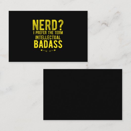 知的おたくの悪おもしろいい引用文 名刺 (正面/裏面)