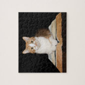 知的な猫 ジグソーパズル (縦)