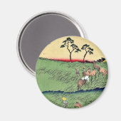 知立歌川広重浮世絵 マグネット (正面/裏面)