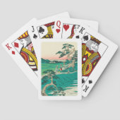 知立（ちりゅう）:ヴィンテージウッドブロックプリント トランプ (裏面)