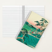 知立（ちりゅう）:ヴィンテージ日本の木版画 ノートブック (内側)