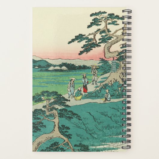 知立(ちりゅう):ヴィンテージ日本の木版画 プランナー手帳 (裏面)