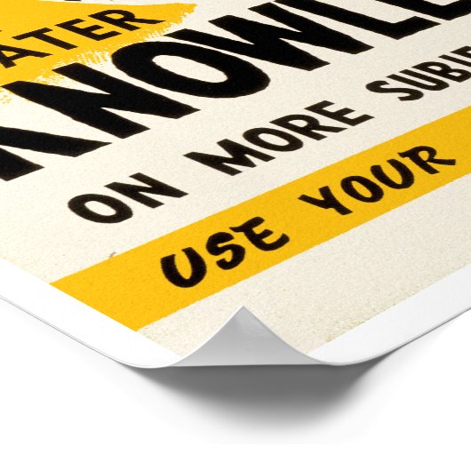 知素晴らしる ポスター (角)