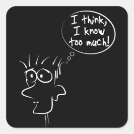 知考えり過ぎだ スクエアシール