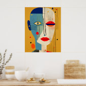 知覚スペクトル抽象芸術 ポスター (キッチン)