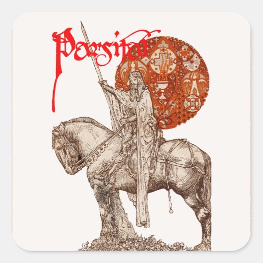 知覚伝説/聖なる灰色の赤の白のクエスト スクエアシール (正面)