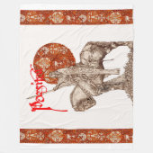 知覚伝説/聖なる灰色の赤の白のクエスト フリースブランケット (正面)