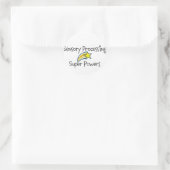 知覚力！黄色の星 ラウンドシール (バッグ)