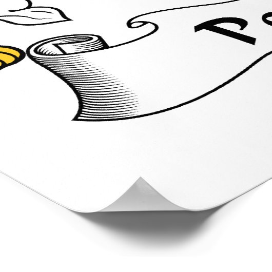 知覚家紋 ポスター (角)