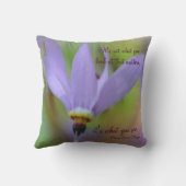 知覚引用文紫感動的花 クッション (裏面)