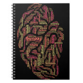 知覚感動的ワードアート ノートブック (正面)