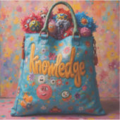 知識かわいらしのバッグ シール (正面)