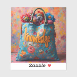 知識かわいらしのバッグ シール