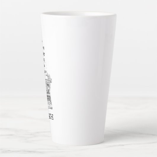 知識と無知の哲学引用文ニーチェ カフェラテマグ (正面)