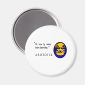 知識のアリストテレス。哲学の磁石 マグネット (正面/裏面)