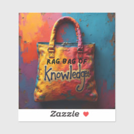 知識のバッグ シール