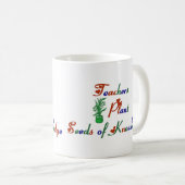 知識のマグの先生の植物の種 コーヒーマグカップ (正面右)