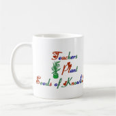知識のマグの先生の植物の種 コーヒーマグカップ (左)